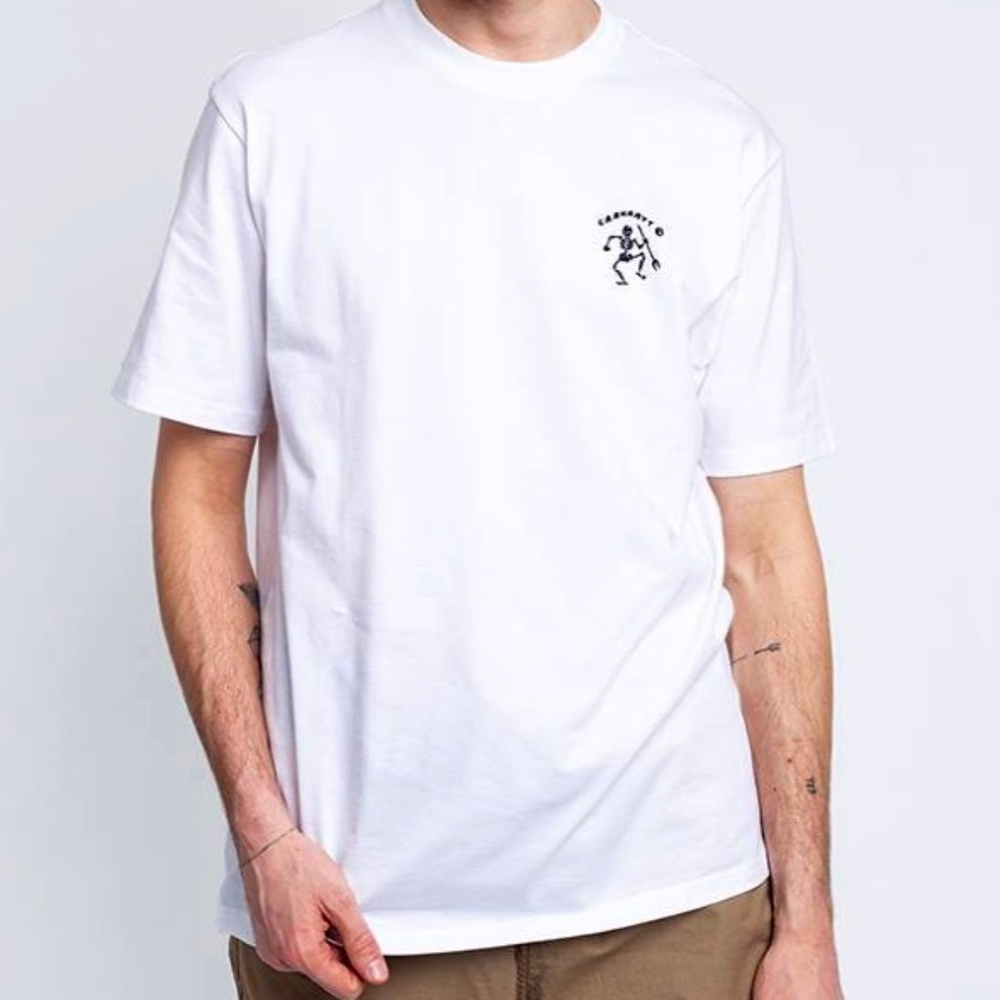 NWT Carhartt Work In Progress Misfortune T-Shirt Skeleton